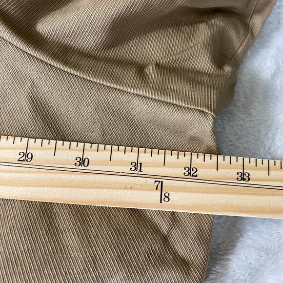 Russel Kemp Catherines Swing Blazer Jacket Women 5X Tan Khaki Embroidered Eyelet - Picture 8 of 11